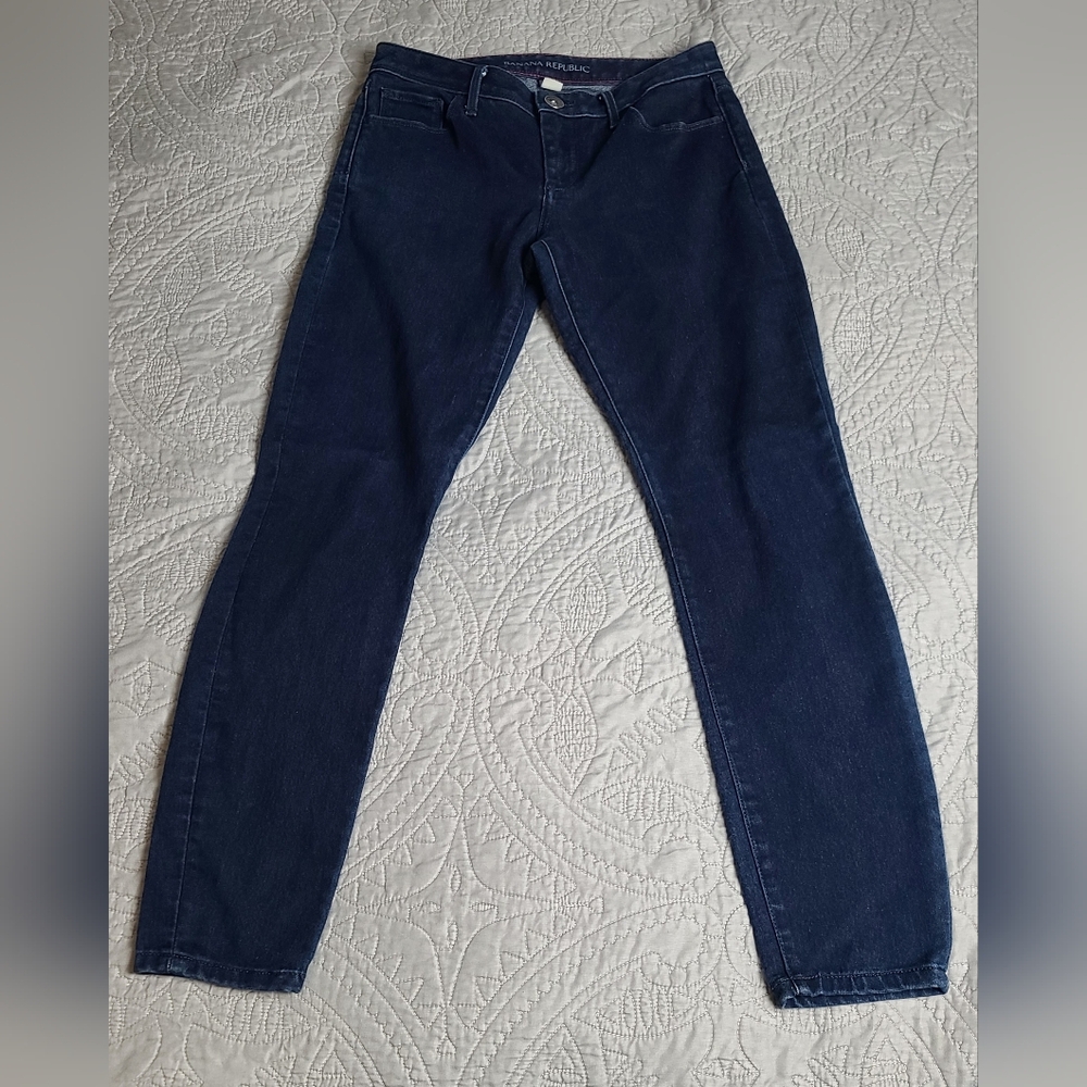 Banana Republic Dark Blue Skinny Jeans Size 25